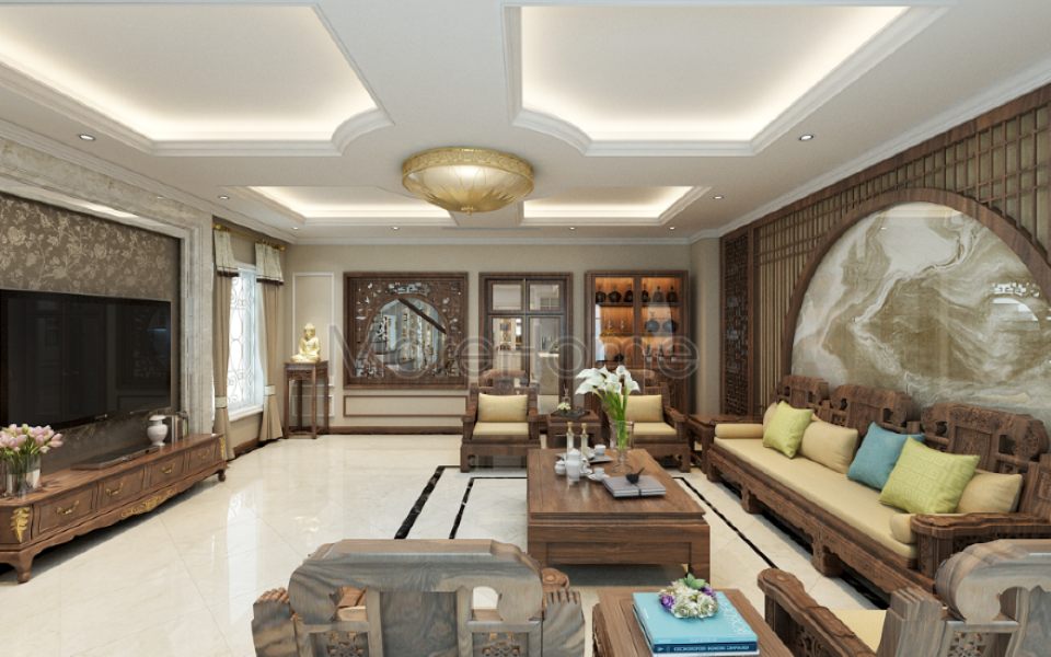 Thiết kế nội thất biệt thự Riverside Nguyễn Duy Trinh q2 tphcm